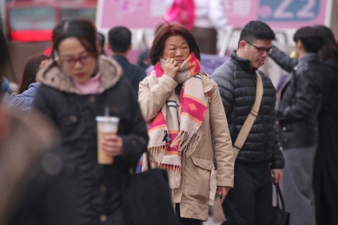 Vuelve el frío a Taiwán después de una semana bochornosa